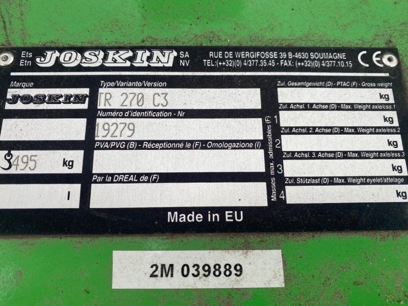 Joskin - TR270C3 Pasture Topper - Image 3
