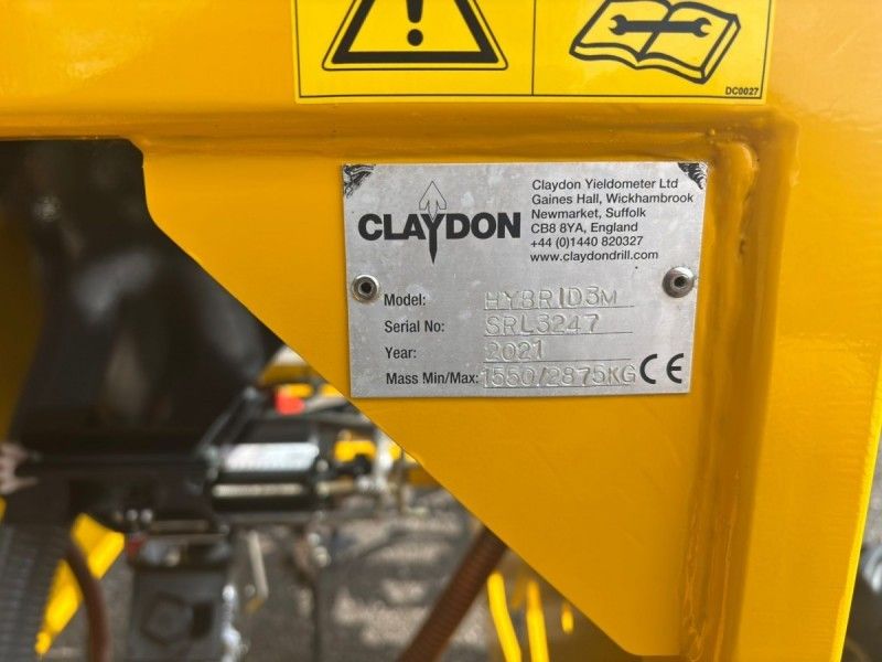 CLAYDON - 3M GRAIN DRILL - Image 8